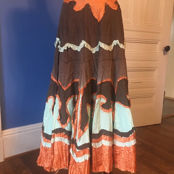BOHEMIAN VINTAGE Flair Collection Full Skirt - Picture 1 of 9